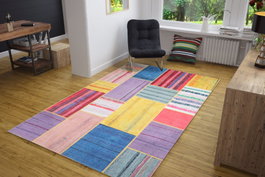 Conceptum Jazz Chenille Multicolor AL 48 Alfombra 150 x 230 cm Poliéster Lavable a Máquina